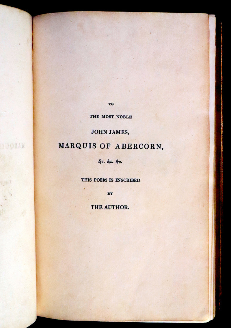 1811 Rare Book in a beautiful binding ~ The LADY OF THE LAKE by Sir Walter Scott Illustrated by Richard Westall.
