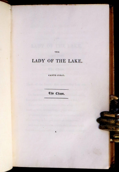 1811 Rare Book in a beautiful binding ~ The LADY OF THE LAKE by Sir Walter Scott Illustrated by Richard Westall.