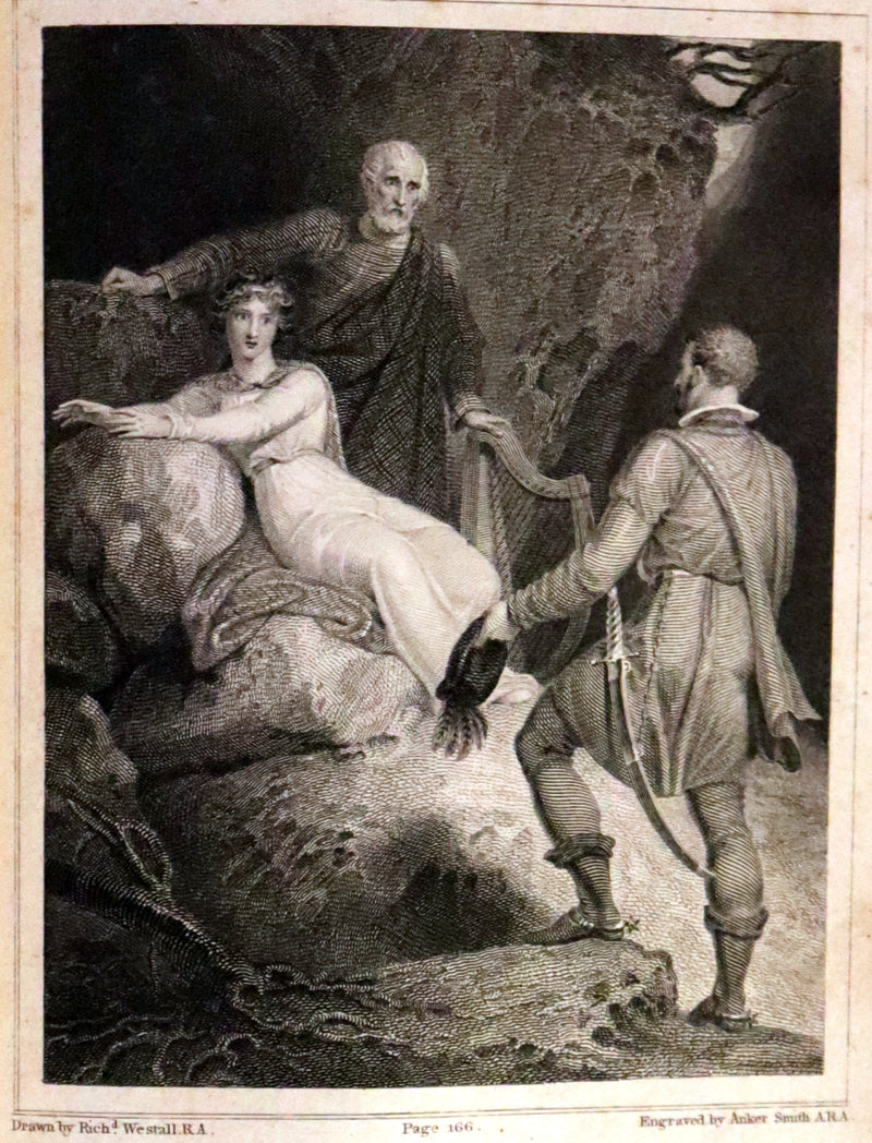 1811 Rare Book in a beautiful binding ~ The LADY OF THE LAKE by Sir Walter Scott Illustrated by Richard Westall.