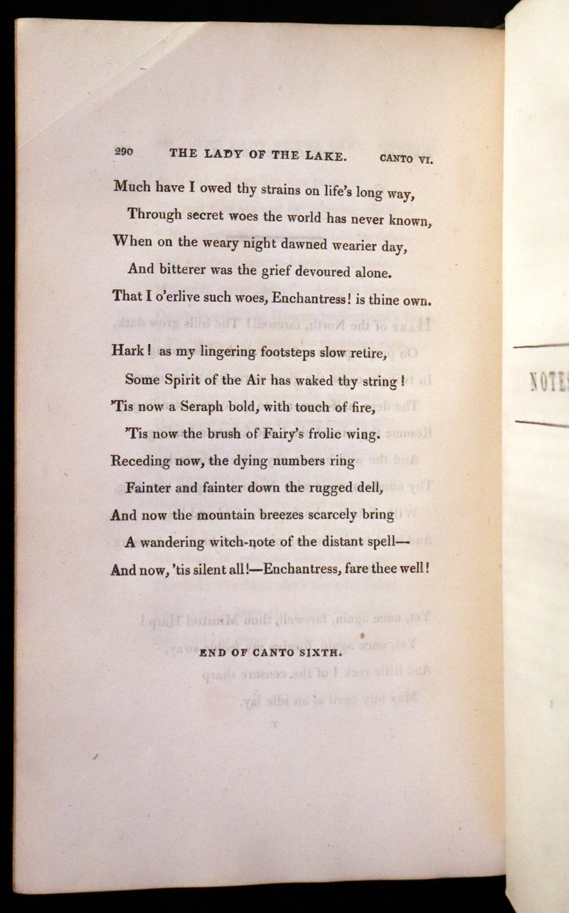 1811 Rare Book in a beautiful binding ~ The LADY OF THE LAKE by Sir Walter Scott Illustrated by Richard Westall.