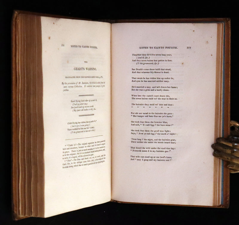 1811 Rare Book in a beautiful binding ~ The LADY OF THE LAKE by Sir Walter Scott Illustrated by Richard Westall.