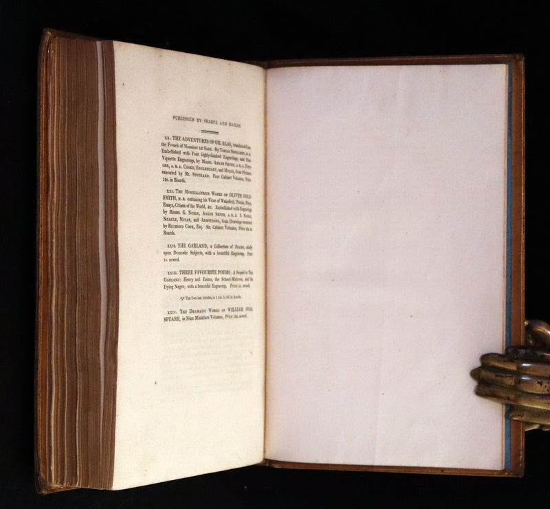 1811 Rare Book in a beautiful binding ~ The LADY OF THE LAKE by Sir Walter Scott Illustrated by Richard Westall.