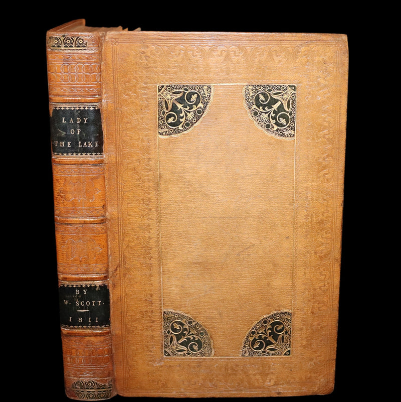 1811 Rare Book in a beautiful binding ~ The LADY OF THE LAKE by Sir Walter Scott Illustrated by Richard Westall.