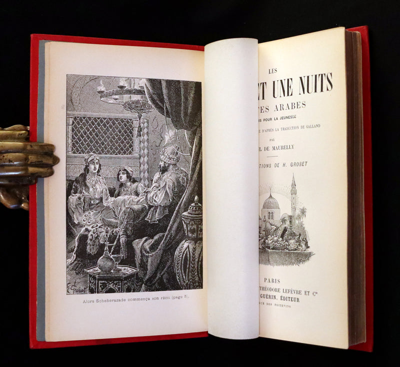 1890 Rare illustrated French Book ~ One Thousand and One Nights - Les Mille et une Nuits - Arabic Tales.