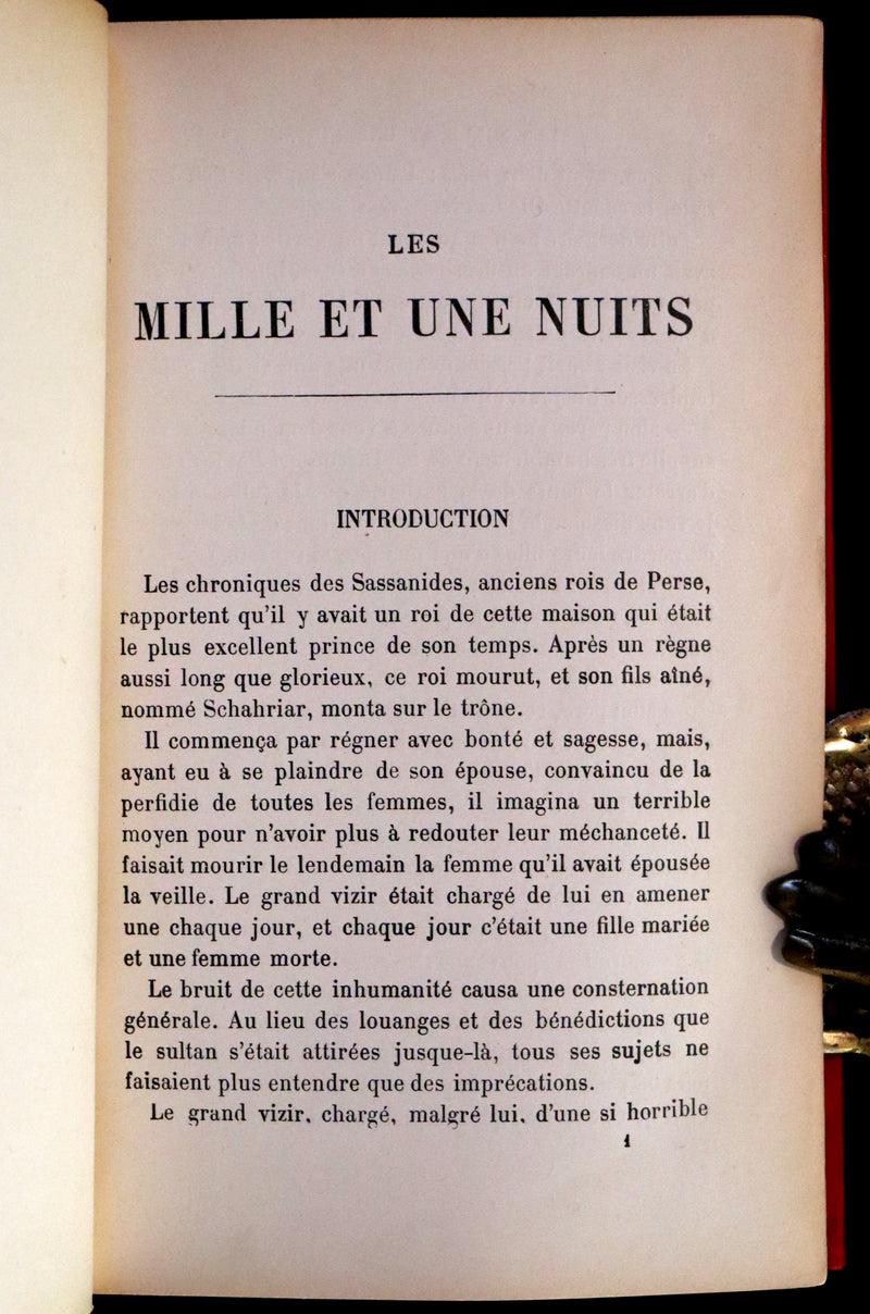 1890 Rare illustrated French Book ~ One Thousand and One Nights - Les Mille et une Nuits - Arabic Tales.