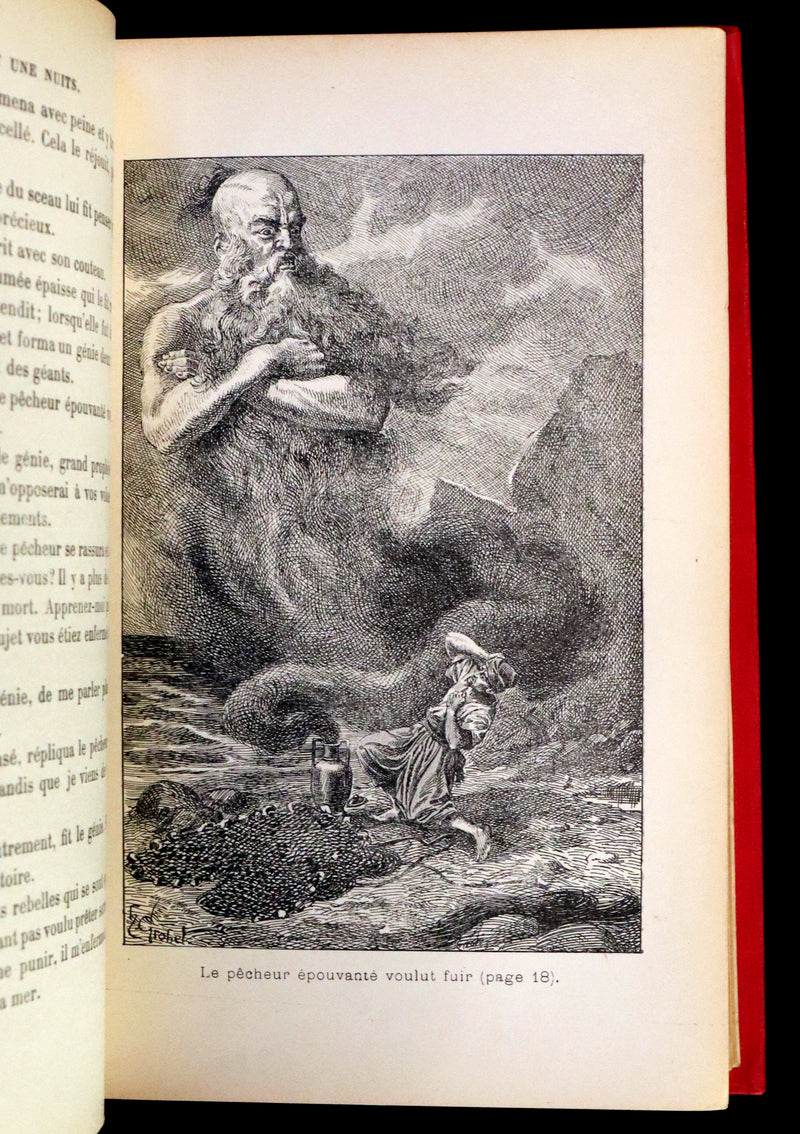 1890 Rare illustrated French Book ~ One Thousand and One Nights - Les Mille et une Nuits - Arabic Tales.