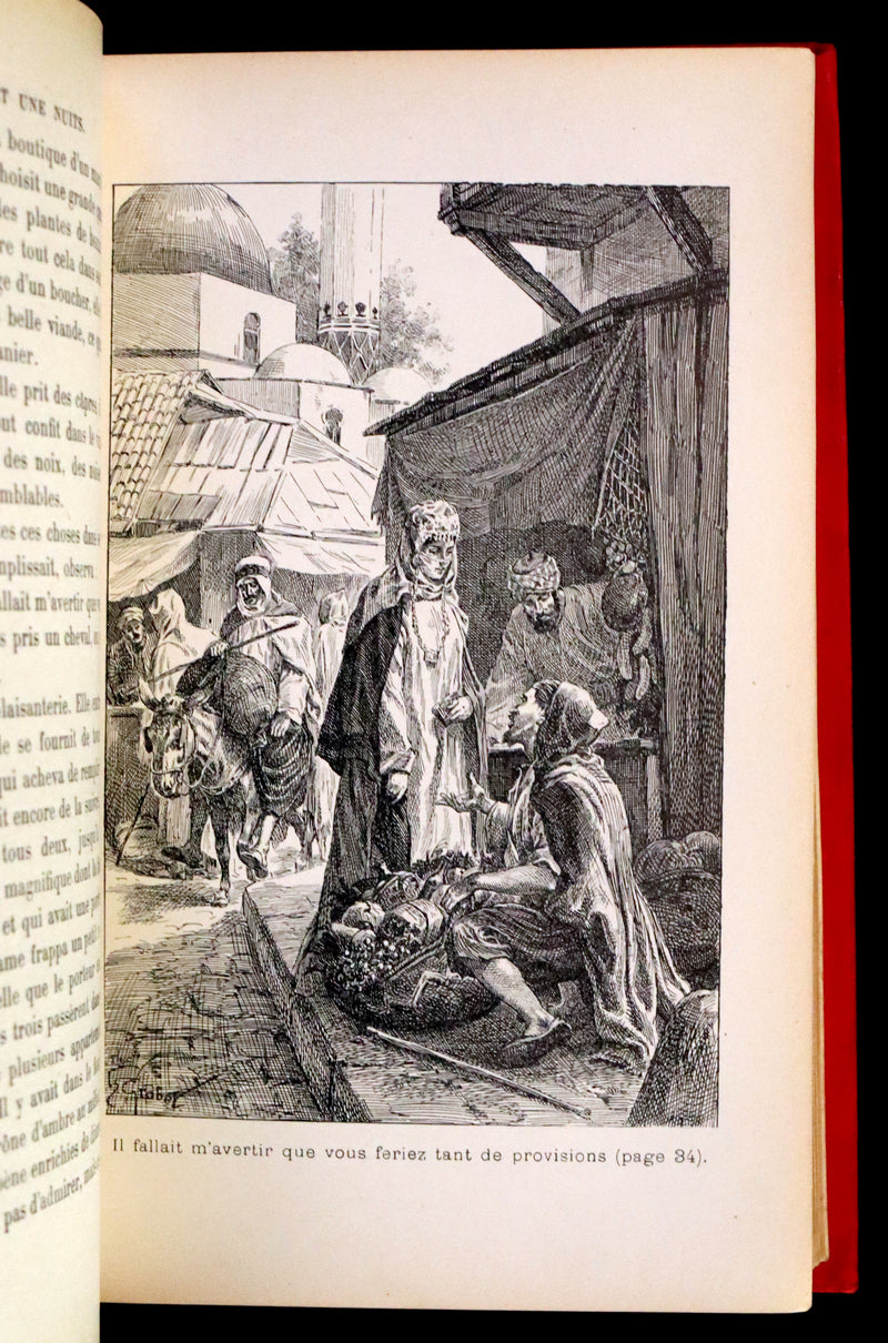 1890 Rare illustrated French Book ~ One Thousand and One Nights - Les Mille et une Nuits - Arabic Tales.