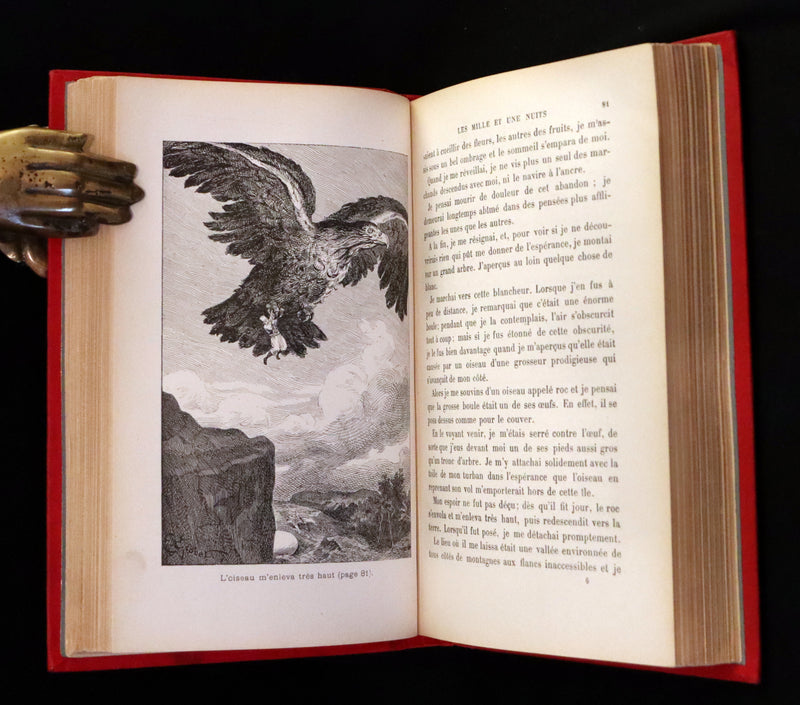 1890 Rare illustrated French Book ~ One Thousand and One Nights - Les Mille et une Nuits - Arabic Tales.