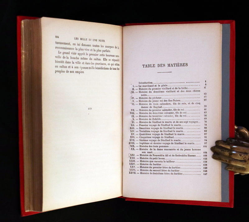 1890 Rare illustrated French Book ~ One Thousand and One Nights - Les Mille et une Nuits - Arabic Tales.
