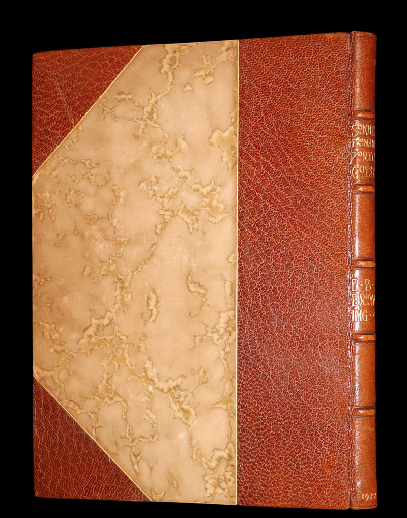 1922 Scarce Bayntun First Limited Edition - Sonnets From the Portuguese, love sonnets by Elizabeth Barrett Browning illustrated by Louise Gaston.