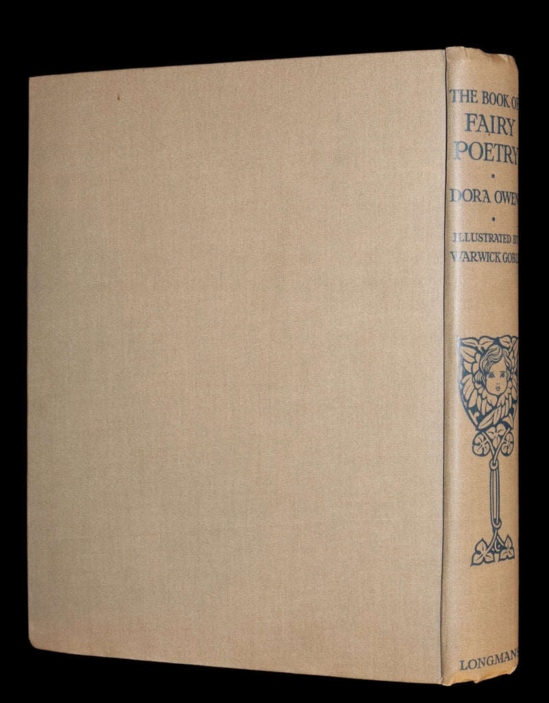 1920 Rare First Edition - THE BOOK OF FAIRY POETRY Illustrated in color by Warwick Goble.