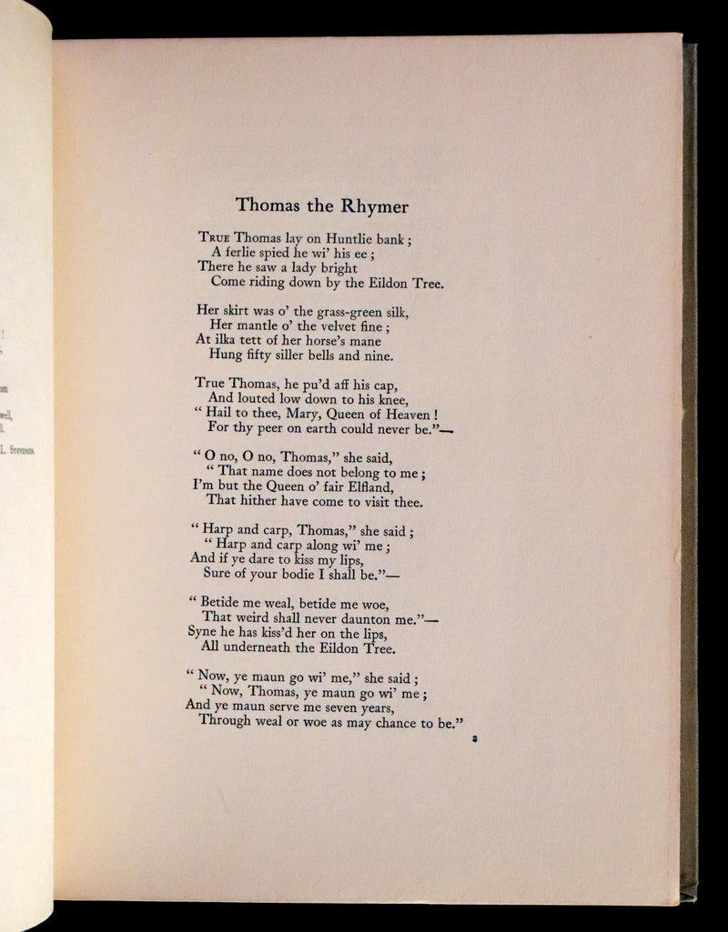 1920 Rare First Edition - THE BOOK OF FAIRY POETRY Illustrated in color by Warwick Goble.