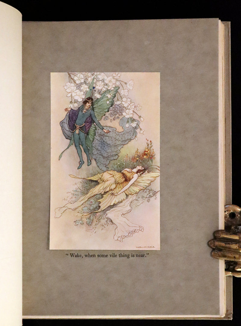 1920 Rare First Edition - THE BOOK OF FAIRY POETRY Illustrated in color by Warwick Goble.
