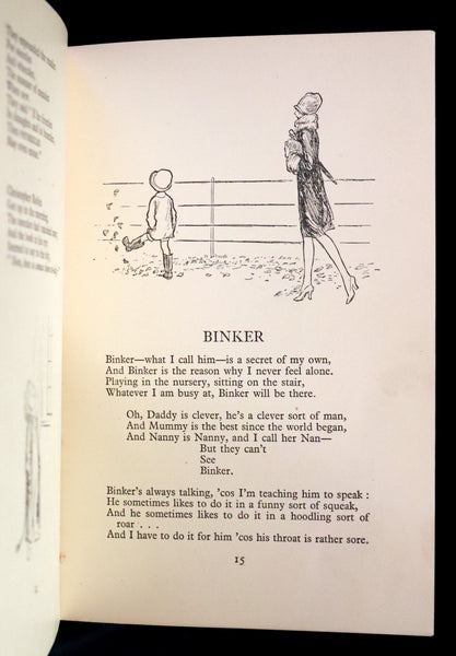 1927 Rare First DELUXE Edition - A. A. Milne & Ernest H. Shepard - NOW WE ARE SIX (Winnie the Pooh).