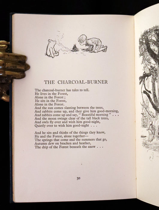 1927 Rare First DELUXE Edition - A. A. Milne & Ernest H. Shepard - NOW WE ARE SIX (Winnie the Pooh).