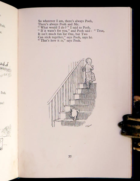 1927 Rare First DELUXE Edition - A. A. Milne & Ernest H. Shepard - NOW WE ARE SIX (Winnie the Pooh).