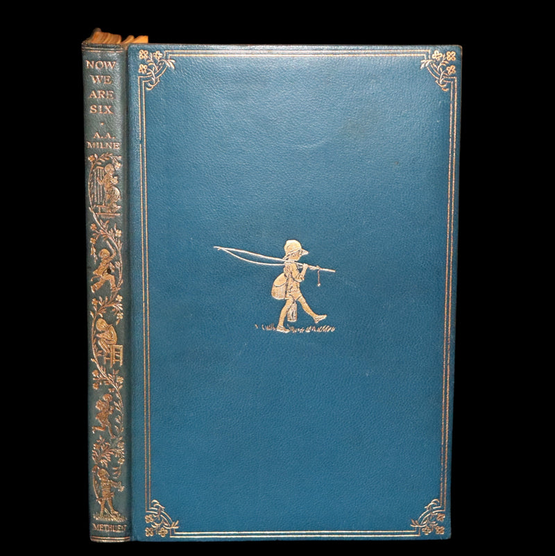 1927 Rare First DELUXE Edition - A. A. Milne & Ernest H. Shepard - NOW WE ARE SIX (Winnie the Pooh).