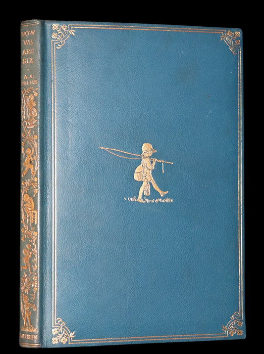 1927 Rare First DELUXE Edition - A. A. Milne & Ernest H. Shepard - NOW WE ARE SIX (Winnie the Pooh).