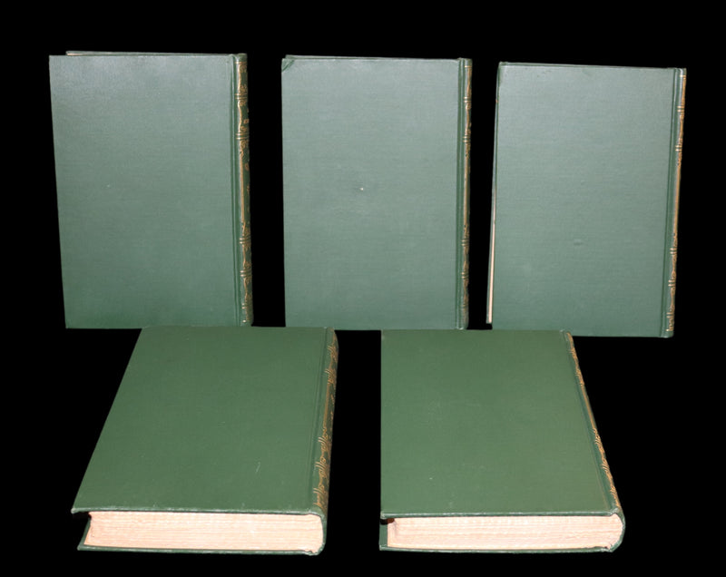 1890 Rare Victorian Book set - LES MISERABLES by Victor Hugo Illustrated by Francois Flameng.