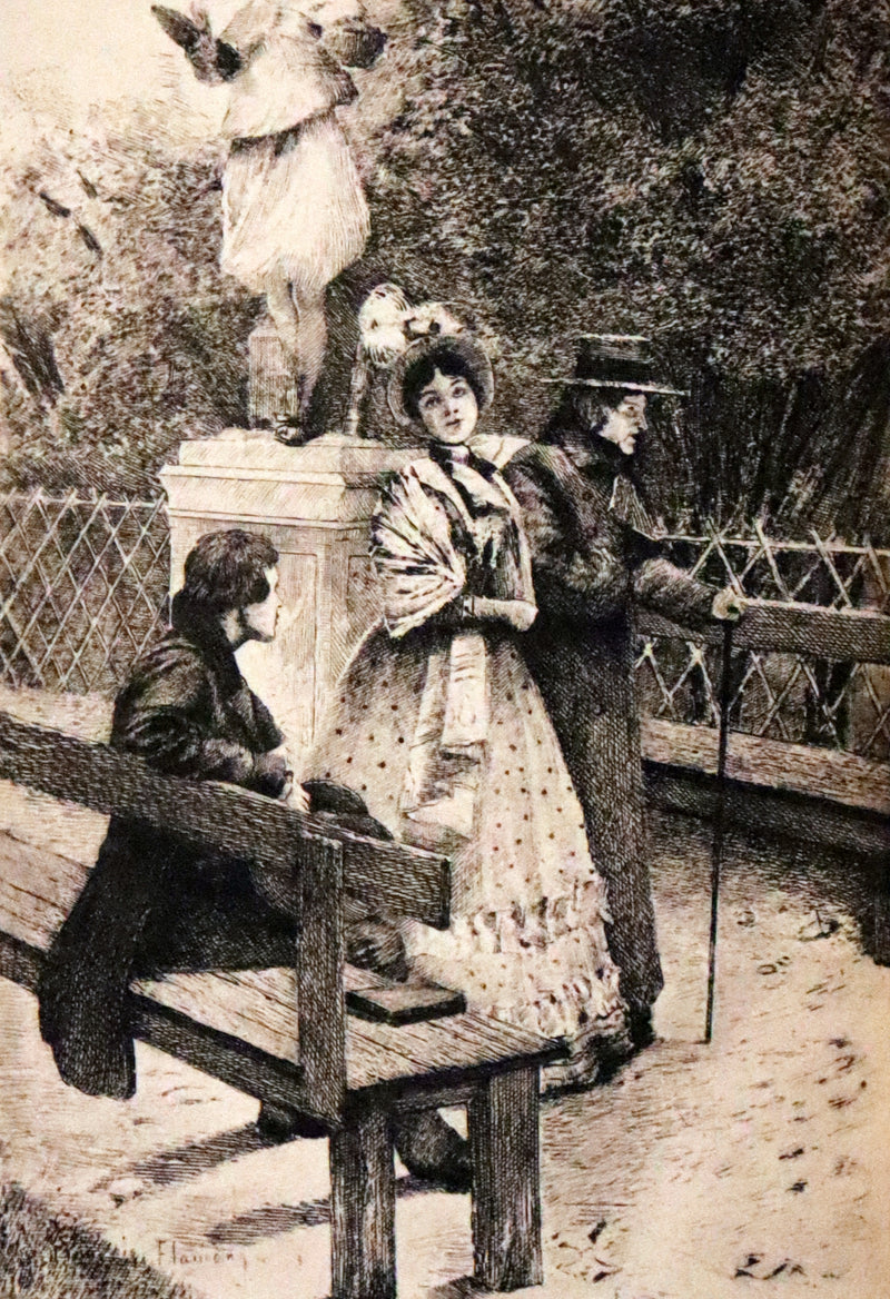 1890 Rare Victorian Book set - LES MISERABLES by Victor Hugo Illustrated by Francois Flameng.