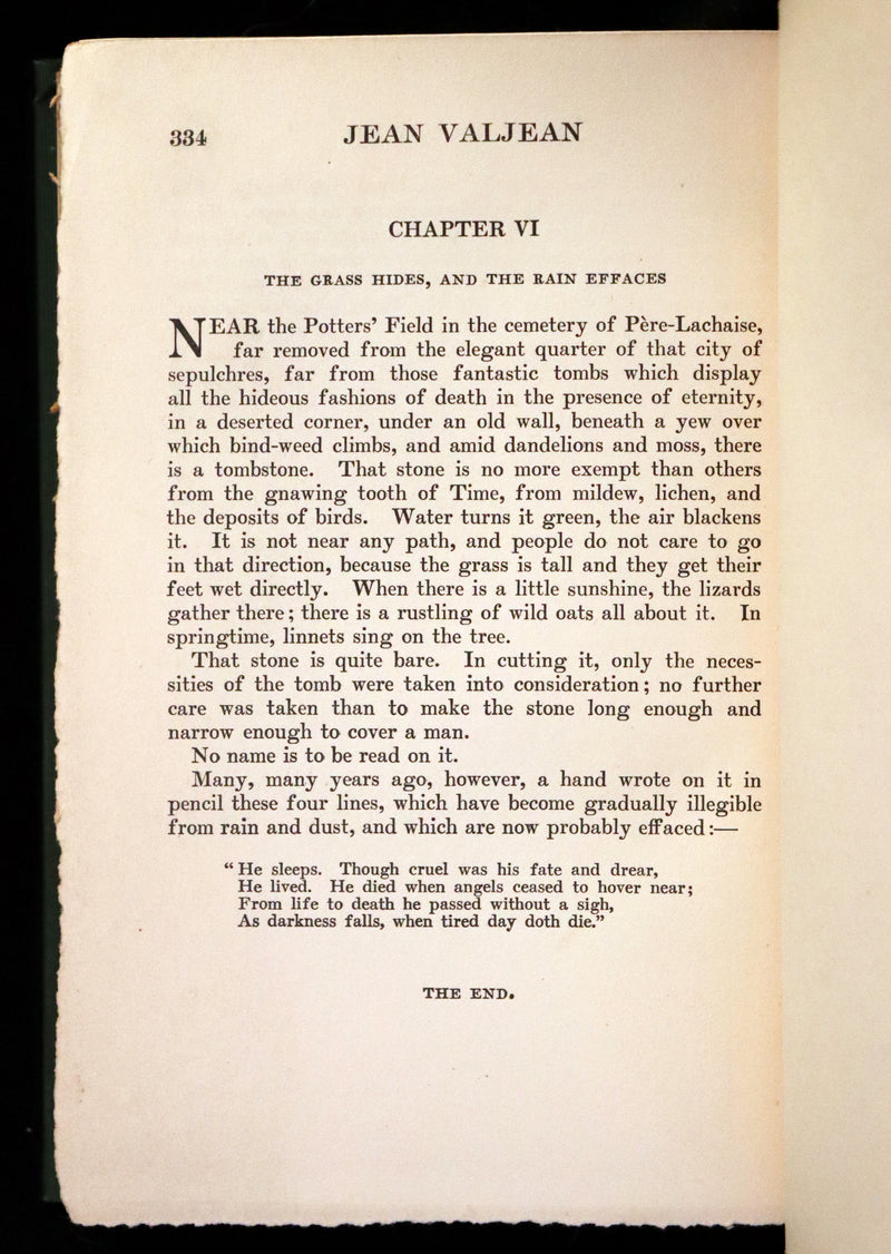 1890 Rare Victorian Book set - LES MISERABLES by Victor Hugo Illustrated by Francois Flameng.