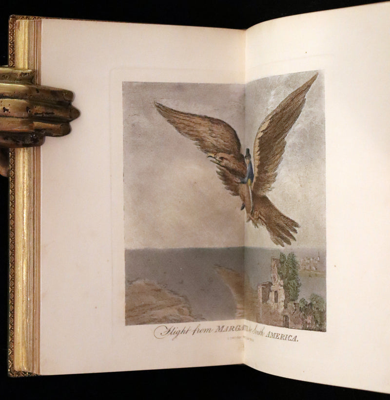 1869 Sangorski Binding - The Travels and Surprising Adventures of Baron MUNCHAUSEN. With THIRTY-SEVEN COLOR Illustrations.