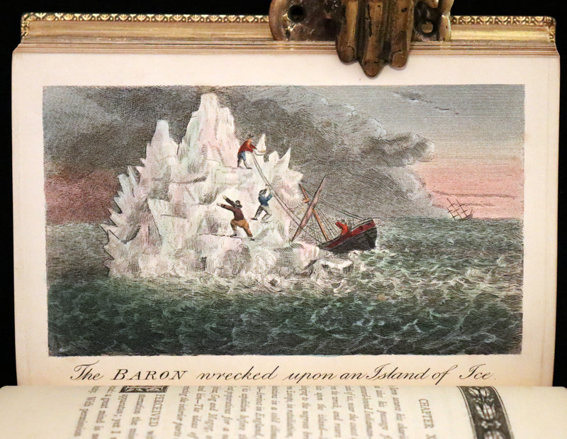 1869 Sangorski Binding - The Travels and Surprising Adventures of Baron MUNCHAUSEN. With THIRTY-SEVEN COLOR Illustrations.
