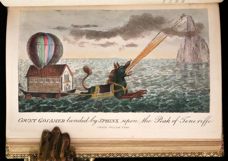 1869 Sangorski Binding - The Travels and Surprising Adventures of Baron MUNCHAUSEN. With THIRTY-SEVEN COLOR Illustrations.