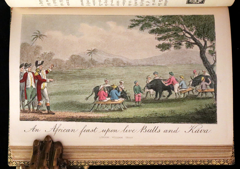 1869 Sangorski Binding - The Travels and Surprising Adventures of Baron MUNCHAUSEN. With THIRTY-SEVEN COLOR Illustrations.