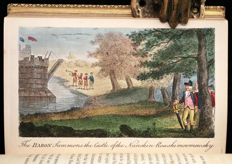 1869 Sangorski Binding - The Travels and Surprising Adventures of Baron MUNCHAUSEN. With THIRTY-SEVEN COLOR Illustrations.