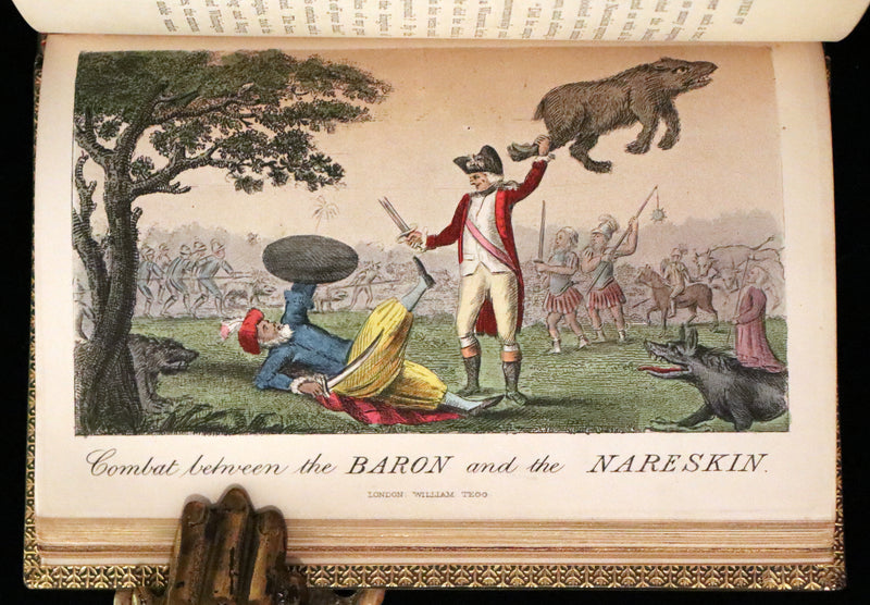 1869 Sangorski Binding - The Travels and Surprising Adventures of Baron MUNCHAUSEN. With THIRTY-SEVEN COLOR Illustrations.
