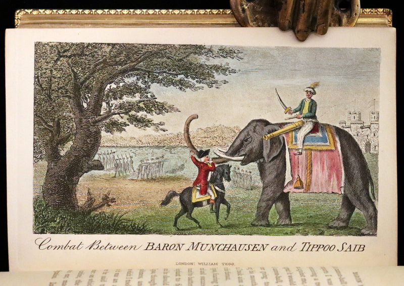 1869 Sangorski Binding - The Travels and Surprising Adventures of Baron MUNCHAUSEN. With THIRTY-SEVEN COLOR Illustrations.