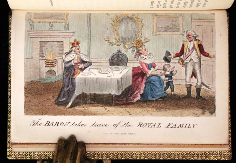 1869 Sangorski Binding - The Travels and Surprising Adventures of Baron MUNCHAUSEN. With THIRTY-SEVEN COLOR Illustrations.
