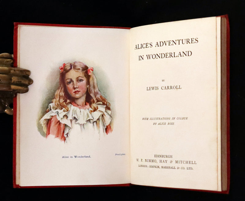 1907 Scarce First Edition - Alice's Adventures in Wonderland Illustrated by Alice Ross.