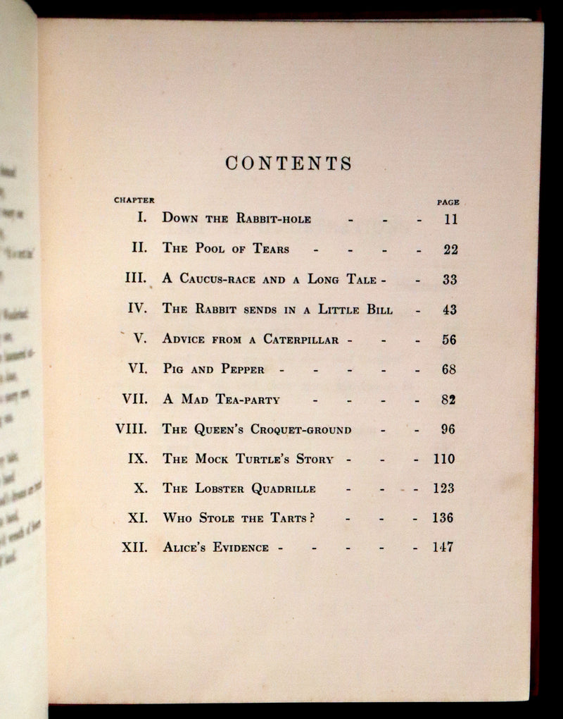 1907 Scarce First Edition - Alice's Adventures in Wonderland Illustrated by Alice Ross.