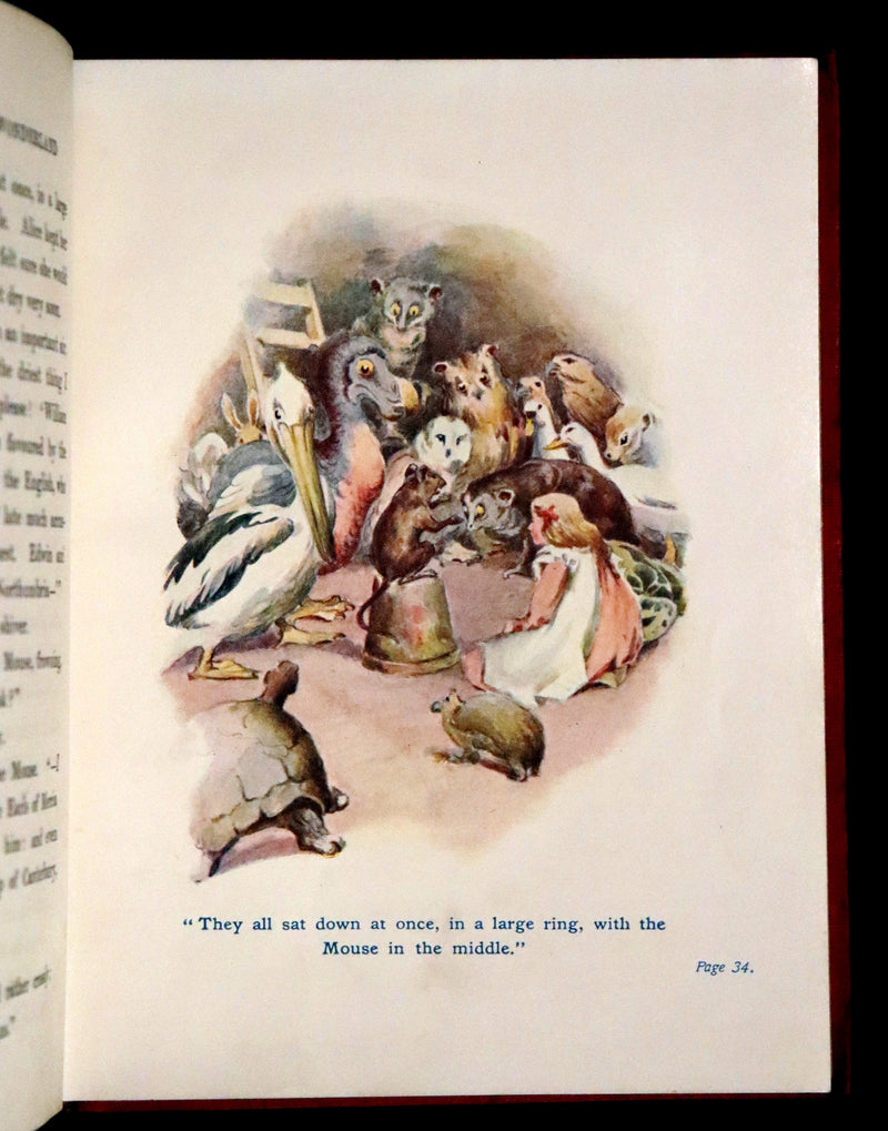 1907 Scarce First Edition - Alice's Adventures in Wonderland Illustrated by Alice Ross.