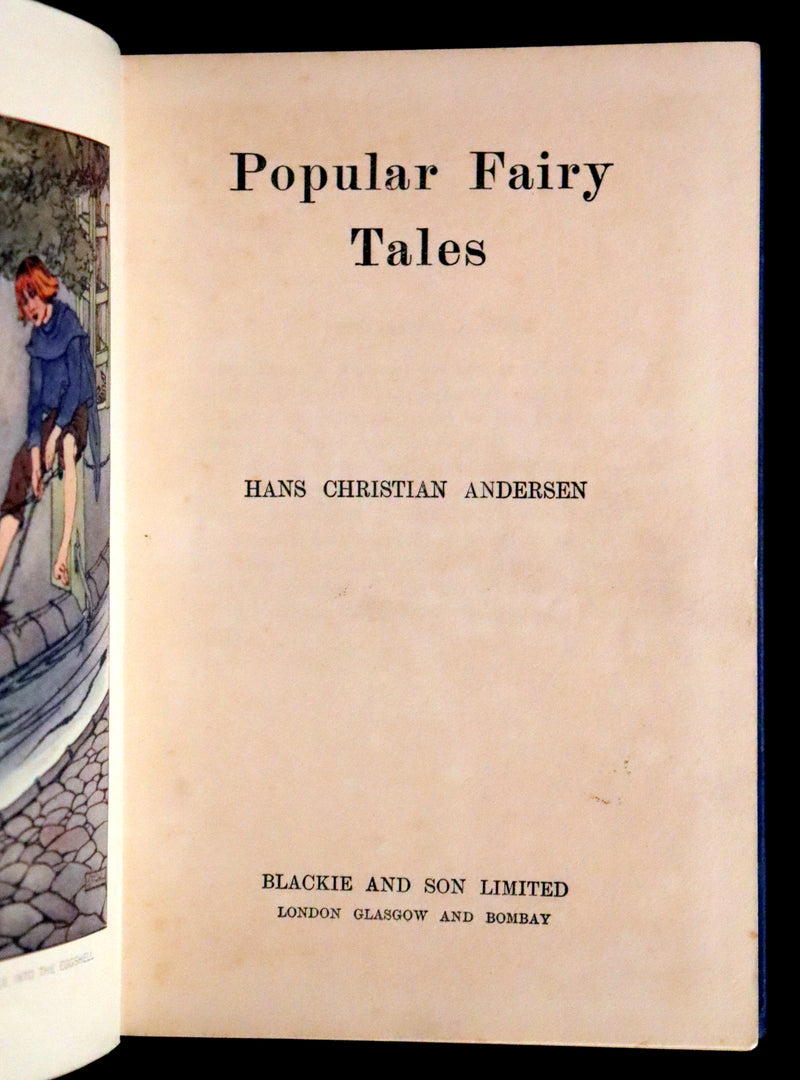 1910 Scarce Book - Popular FAIRY TALES of Hans Christian Andersen illustrated by Helen Stratton.