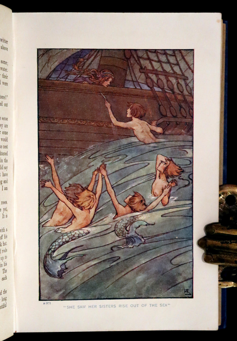 1910 Scarce Book - Popular FAIRY TALES of Hans Christian Andersen illustrated by Helen Stratton.