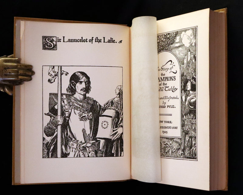 1905 Rare First Edition - King Arthur Tales, THE STORY OF THE CHAMPIONS OF THE ROUND TABLE by Howard Pyle.
