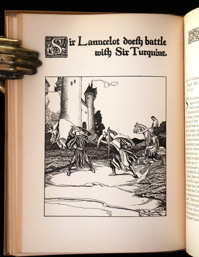 1905 Rare First Edition - King Arthur Tales, THE STORY OF THE CHAMPIONS OF THE ROUND TABLE by Howard Pyle.