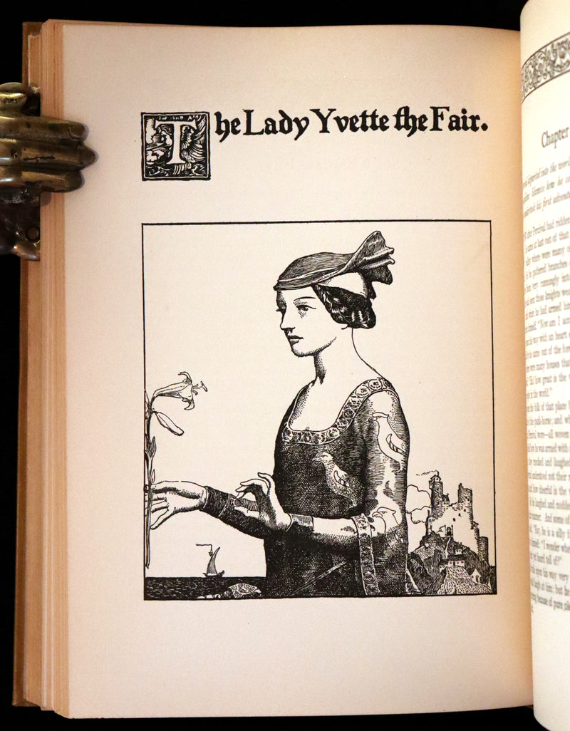 1905 Rare First Edition - King Arthur Tales, THE STORY OF THE CHAMPIONS OF THE ROUND TABLE by Howard Pyle.