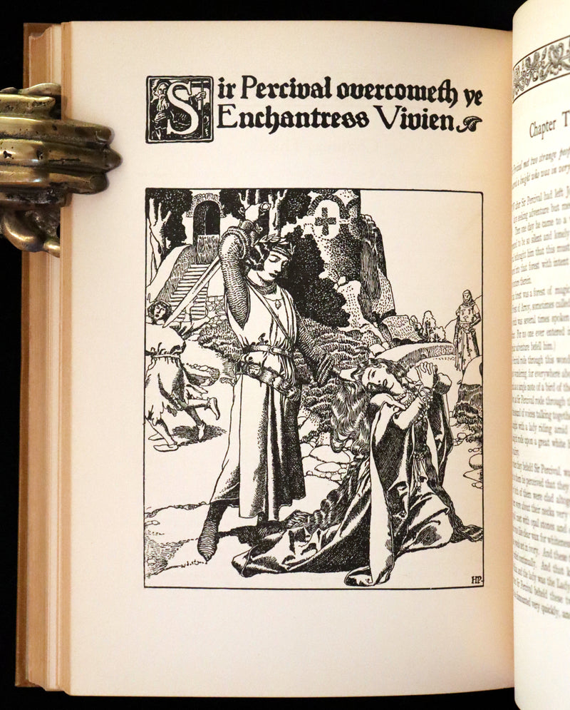 1905 Rare First Edition - King Arthur Tales, THE STORY OF THE CHAMPIONS OF THE ROUND TABLE by Howard Pyle.