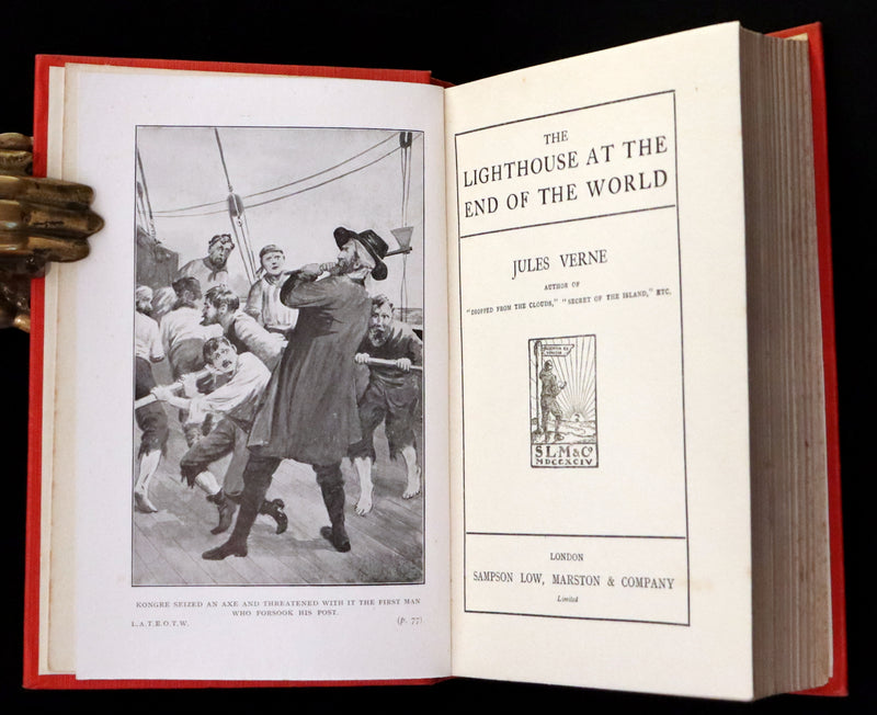 1927 Rare Early Edition - JULES VERNE, The Lighthouse at the End of the World.