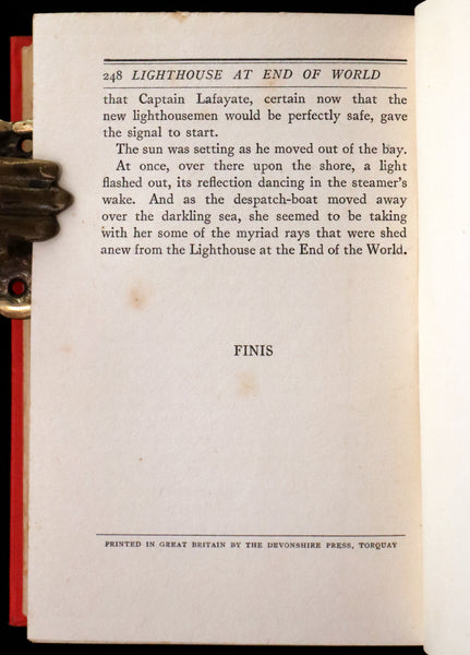 1927 Rare Early Edition - JULES VERNE, The Lighthouse at the End of the World.