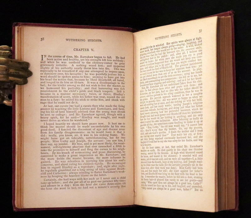 1895 Scarce Edition - WUTHERING HEIGHTS by Ellis Bell, And Agnes Grey by Acton Bell.