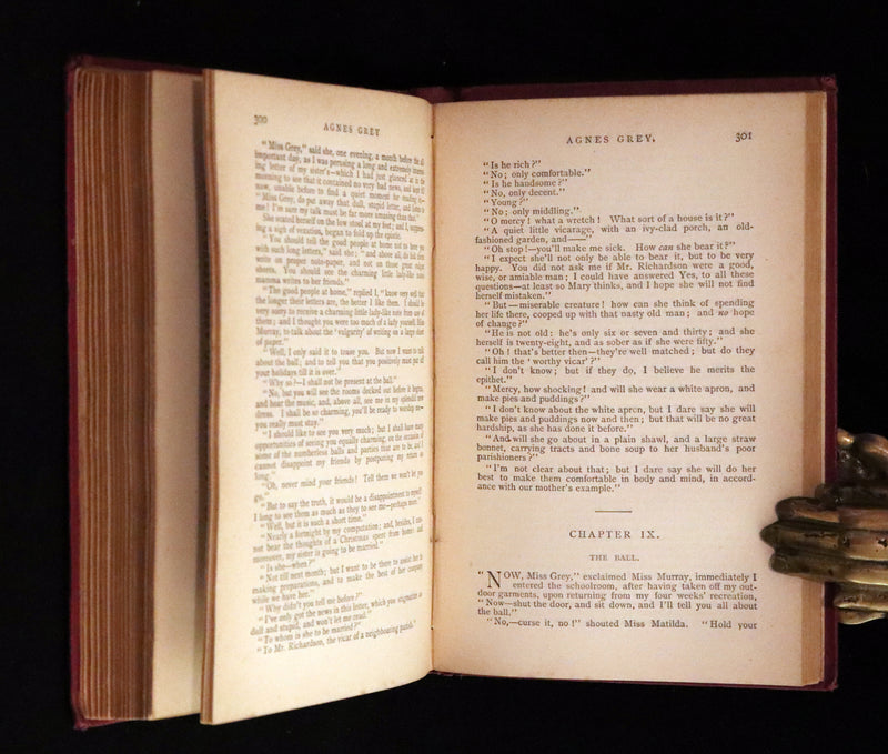 1895 Scarce Edition - WUTHERING HEIGHTS by Ellis Bell, And Agnes Grey by Acton Bell.