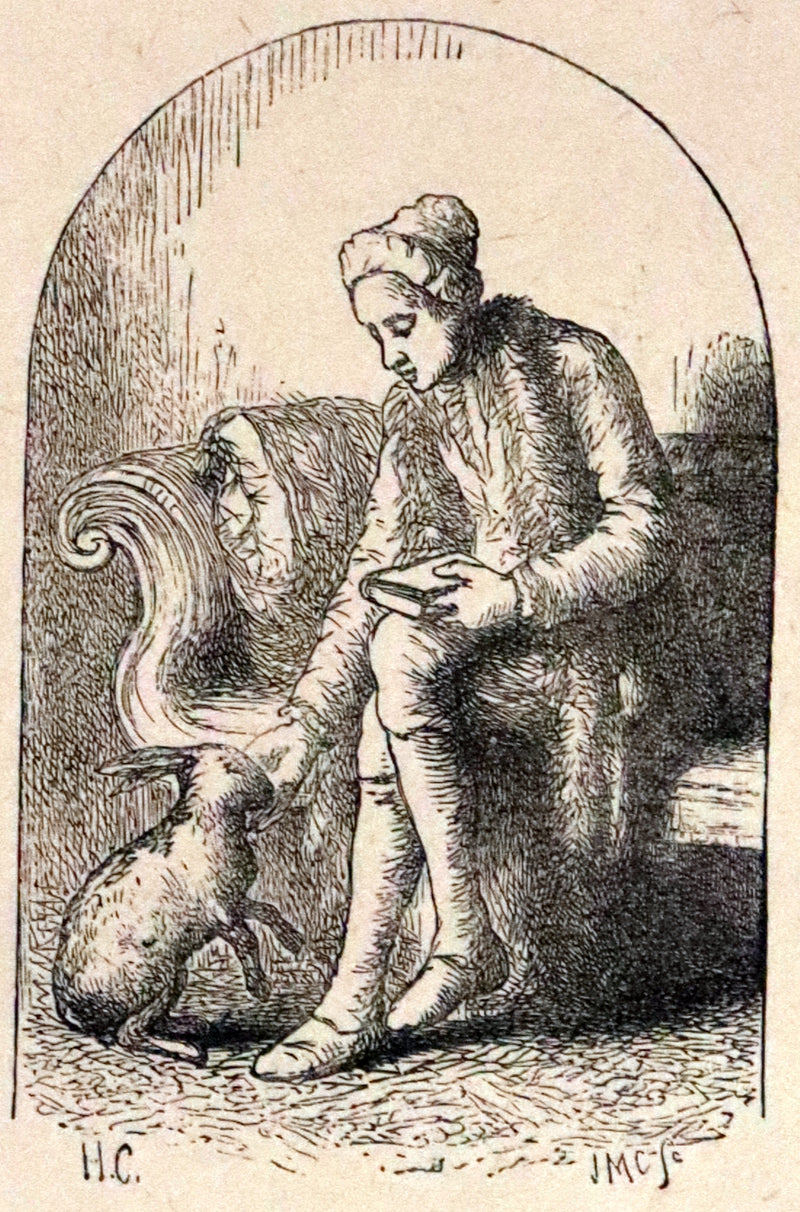 1875 Rare Book - The Poetical Works of William Cowper illustrated by Hugh Cameron.