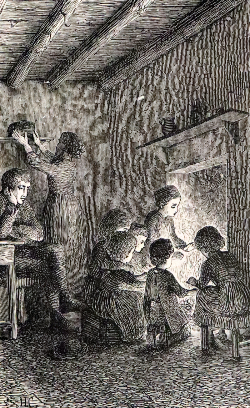 1875 Rare Book - The Poetical Works of William Cowper illustrated by Hugh Cameron.