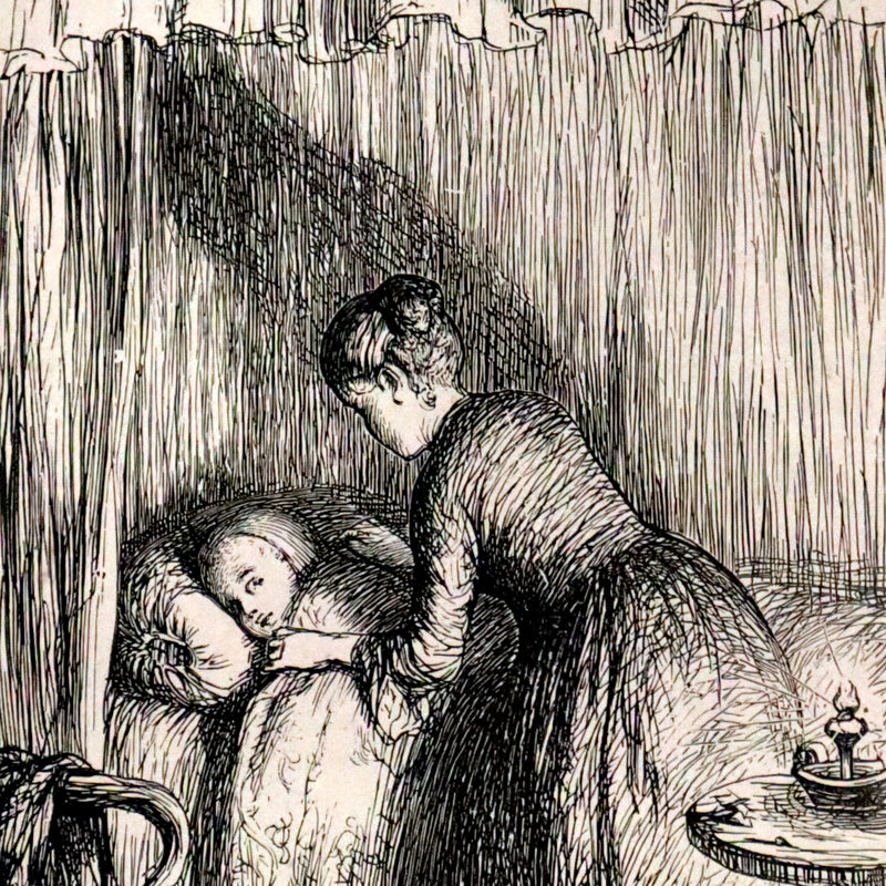 1875 Rare Book - The Poetical Works of William Cowper illustrated by Hugh Cameron.