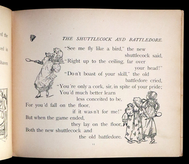 1899 De Wolfe & Fiske Revolving Toy Book - THE HOUSE THAT JACK BUILT with a nice volvelle cover.
